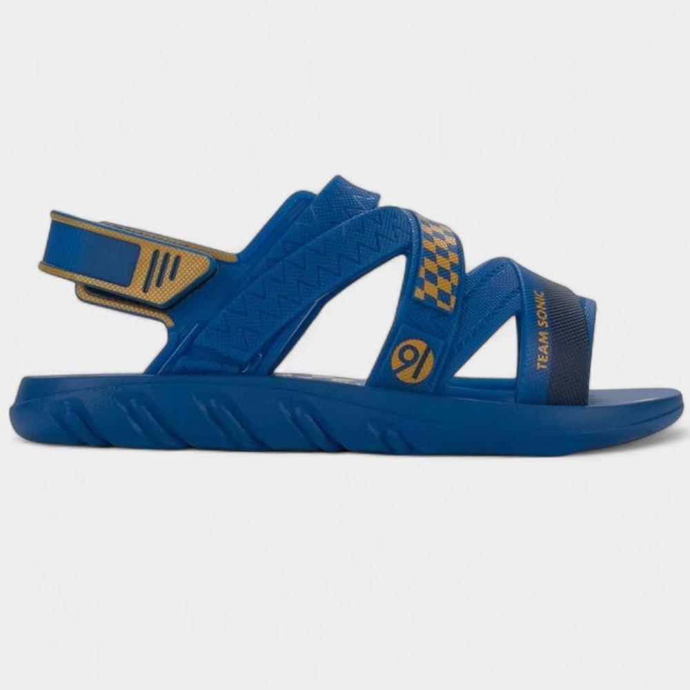 Sandália Infantil Sonic Grendene Kids Fast Car Menino - Azul e Amarelo - 2