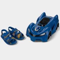 Sandália Infantil Sonic Grendene Kids Fast Car Menino - Azul e Amarelo - 1