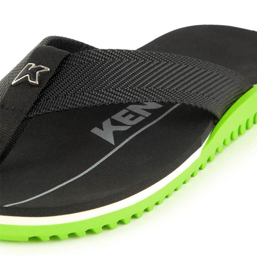 Chinelo Kenner Nk6 Pro Masculino - Preto e Verde Claro - 4
