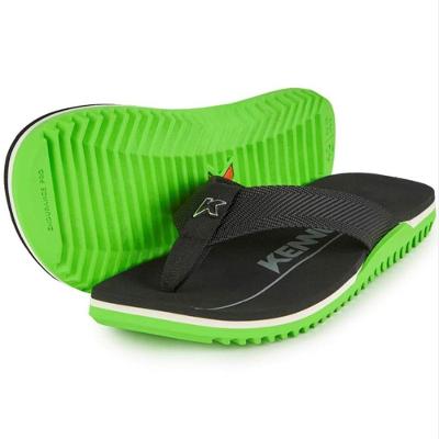 Chinelo Kenner Nk6 Pro Masculino - Preto e Verde Claro