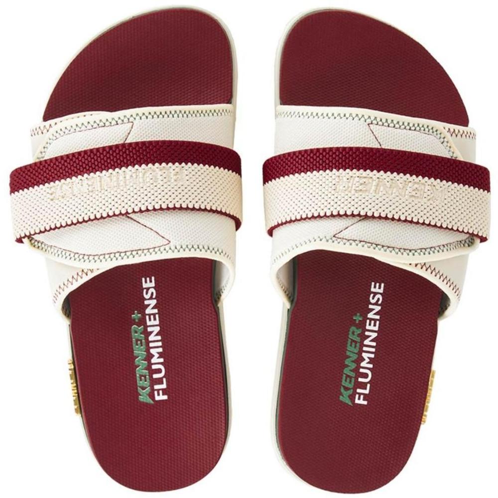 Chinelo Kenner Fluminense Kivah Slide Masculino - Vinho e Verde - 1