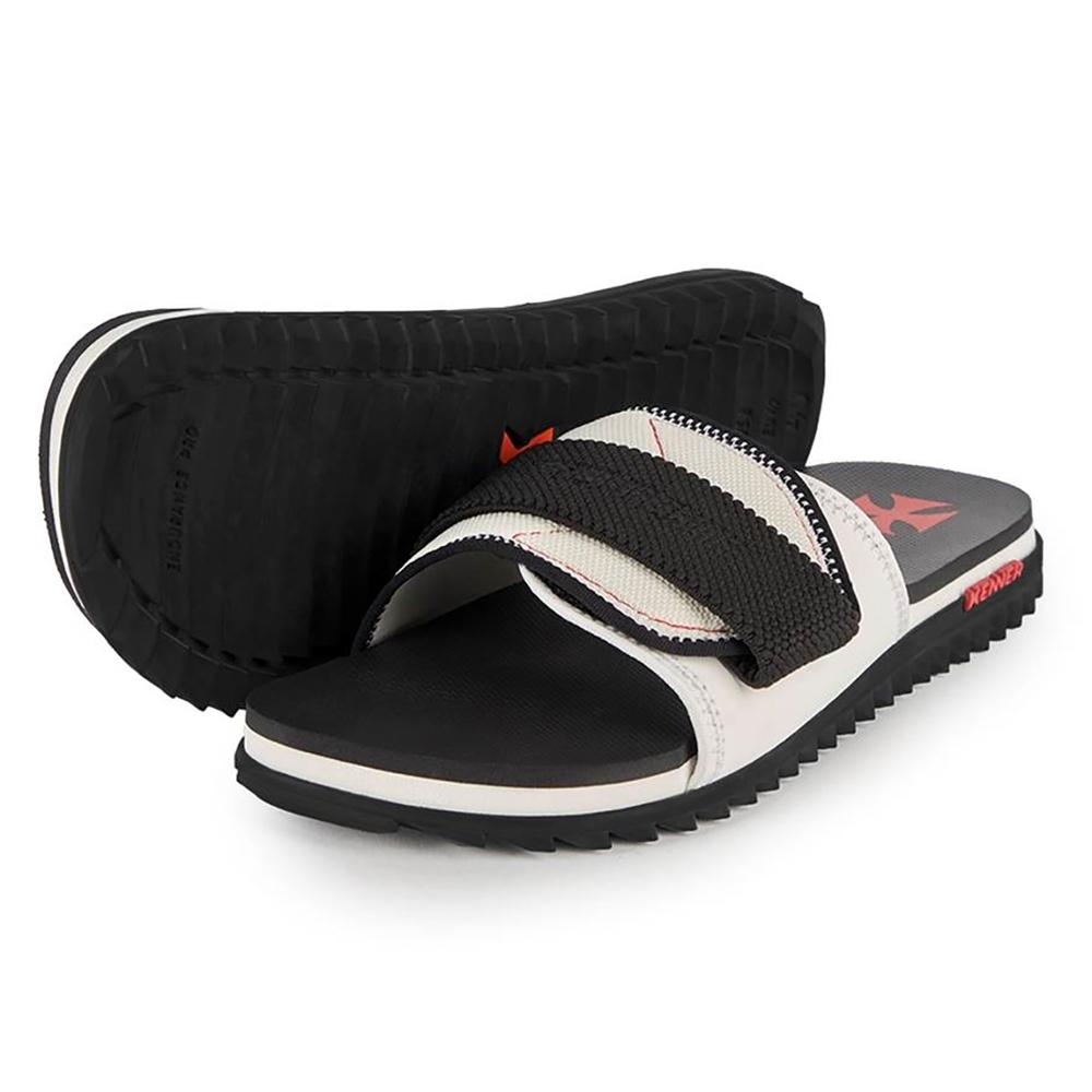 Chinelo Kenner Vasco Kivah Slide Masculino - Preto e Branco - 2