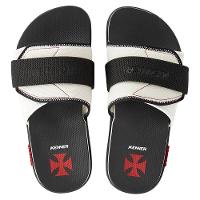 Chinelo Kenner Vasco Kivah Slide Masculino - Preto e Branco - 1