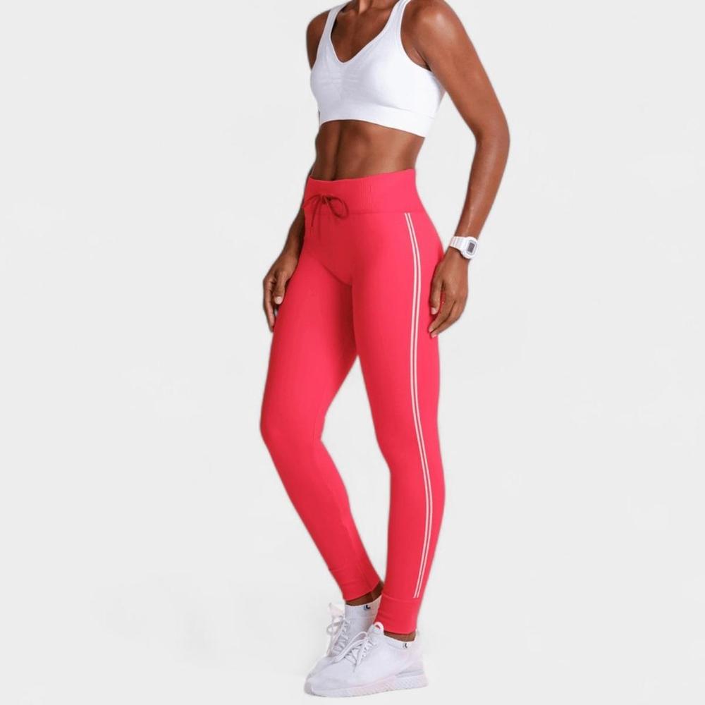 Calça Lupo AF Legging Act Seamless Feminina - Vermelho e Branco - 1