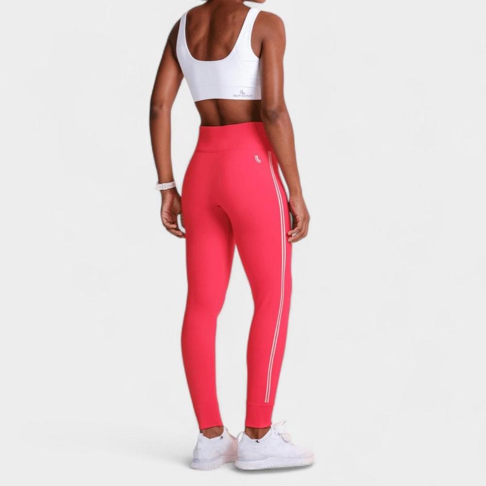 Calça Lupo AF Legging Act Seamless Feminina - Vermelho e Branco - 2
