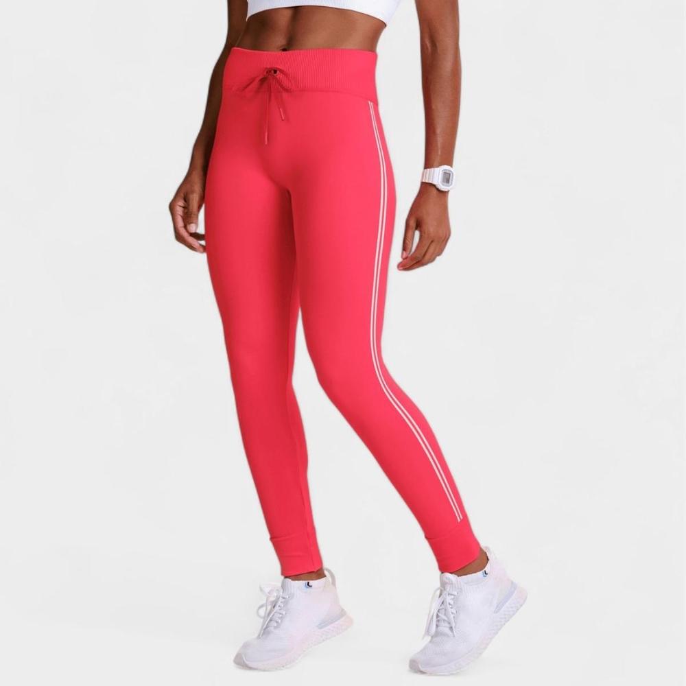 Calça Lupo AF Legging Act Seamless Feminina - Vermelho e Branco - 3