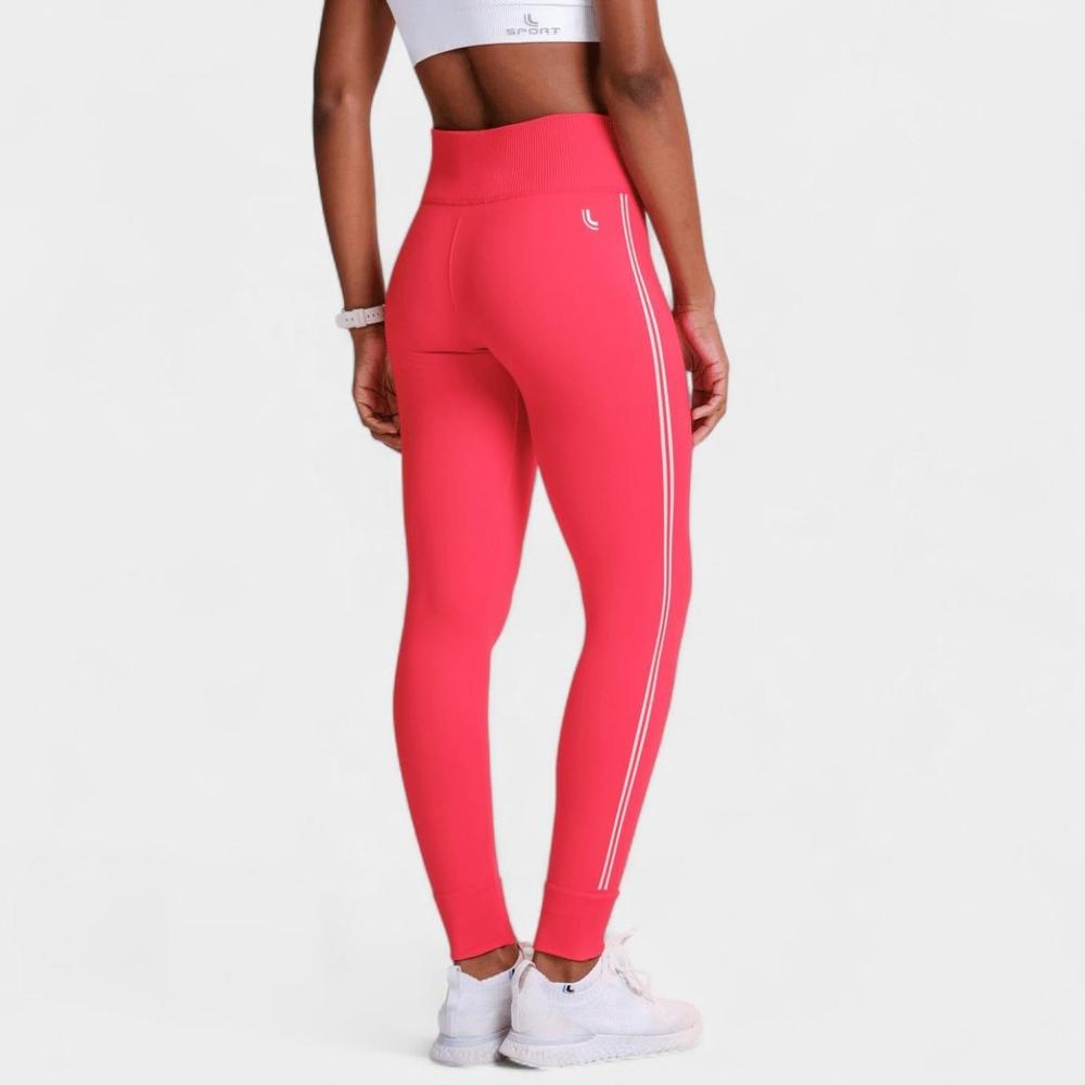 Calça Lupo AF Legging Act Seamless Feminina - Vermelho e Branco - 4