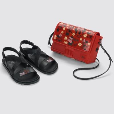 Sandália Disney Minnie Fun Bag Grendene Kids - Preto