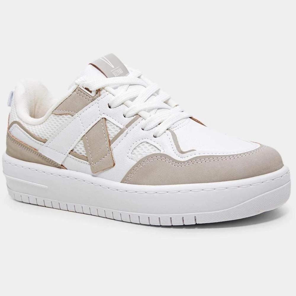 Tênis Vizzano Feminino - Branco e Bege - 1