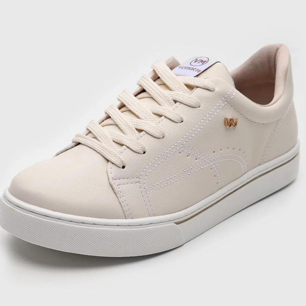 Tênis Via Marte Casual Detalhe Feminino - Marfim - 1