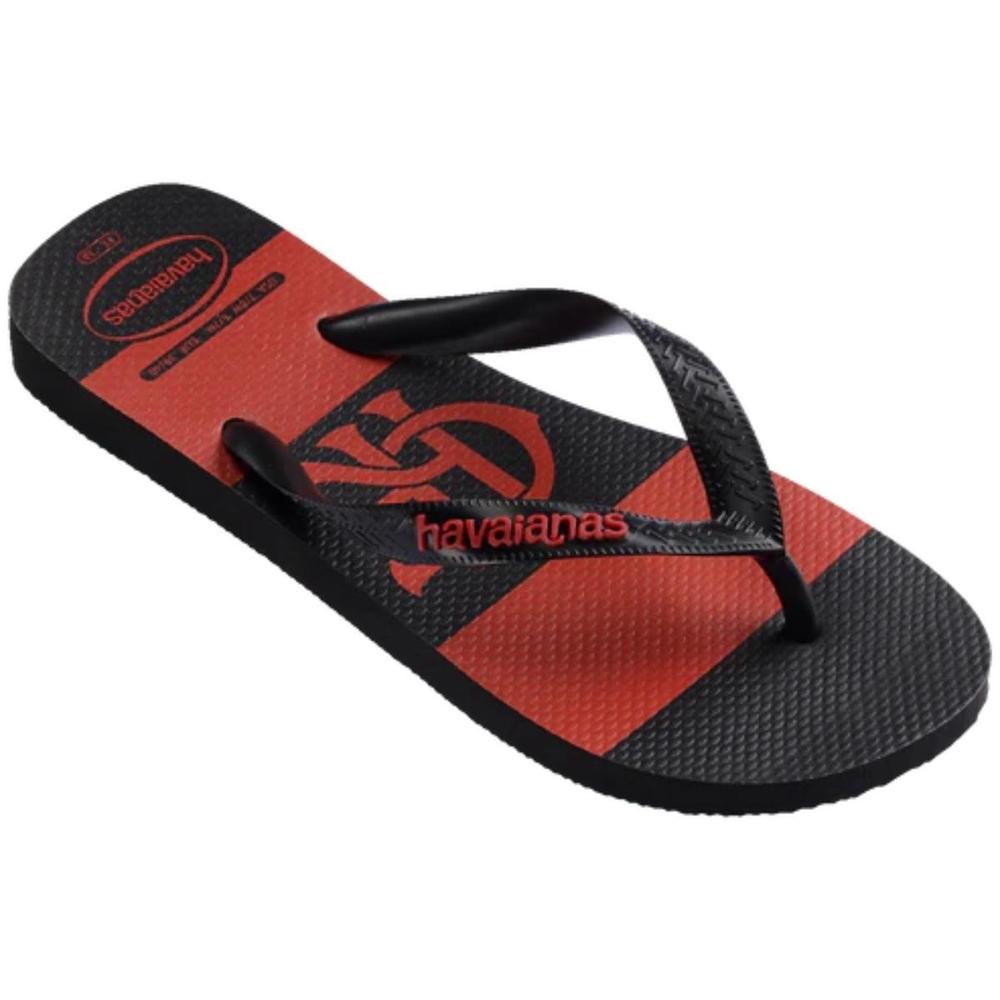 Chinelo Havaianas Top Times Flamengo - Preto e Vermelho - 2