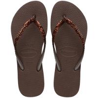 Chinelo Havaianas Slim Glitter II Feminino - Marrom - 1