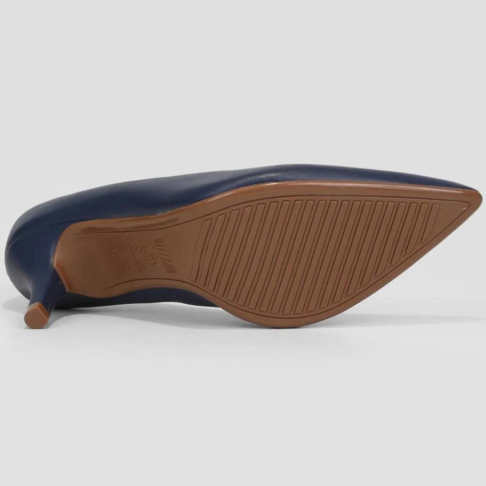 Scarpin Vizzano Salto Médio Bico Fino - Marinho - 5
