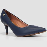 Scarpin Vizzano Salto Médio Bico Fino - Marinho - 1