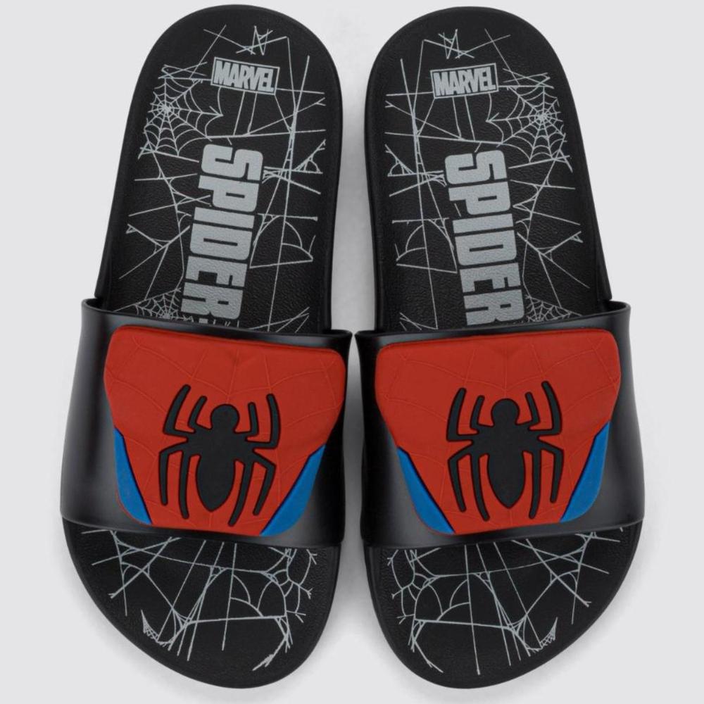 Chinelo Infantil Homem Aranha Grendene Kids - Preto e Vermelho - 3