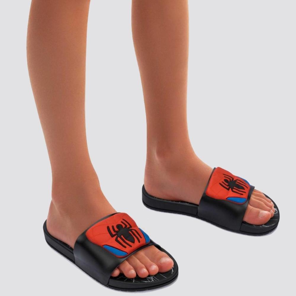 Chinelo Infantil Homem Aranha Grendene Kids - Preto e Vermelho - 4