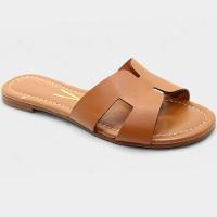 Rasteira Slide Vizzano H Básica Feminina - Caramelo - 1