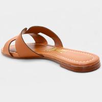 Rasteira Slide Vizzano H Básica Feminina - Caramelo