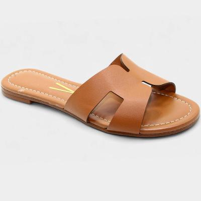 Rasteira Slide Vizzano H Básica Feminina - Caramelo