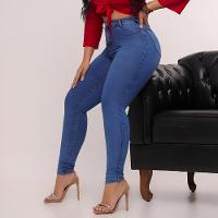 Calça Jeans Vizzary Skinny Cintura Alta Feminina - Azul Claro - 3