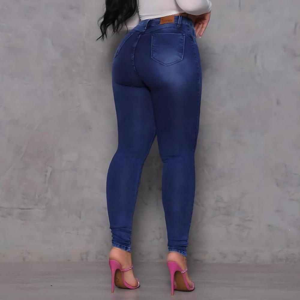 Calça Jeans Vizzary Skinny Cintura Alta Feminina - Azul Royal - 3