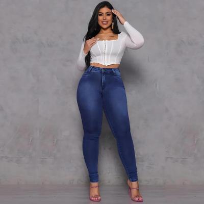 Calça Jeans Vizzary Skinny Cintura Alta Feminina - Azul Royal
