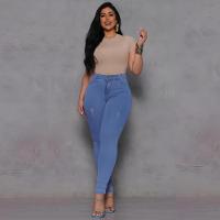 Calça Jeans Vizzary Skinny Puída Cintura Alta Feminina - Azul Claro - 1
