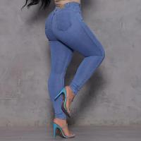 Calça Jeans Vizzary Skinny Puída Cintura Alta Feminina - Azul Claro - 3