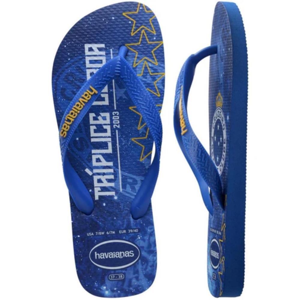 Chinelo Havaianas Top Times Cruzeiro Masculino - Azul - 5