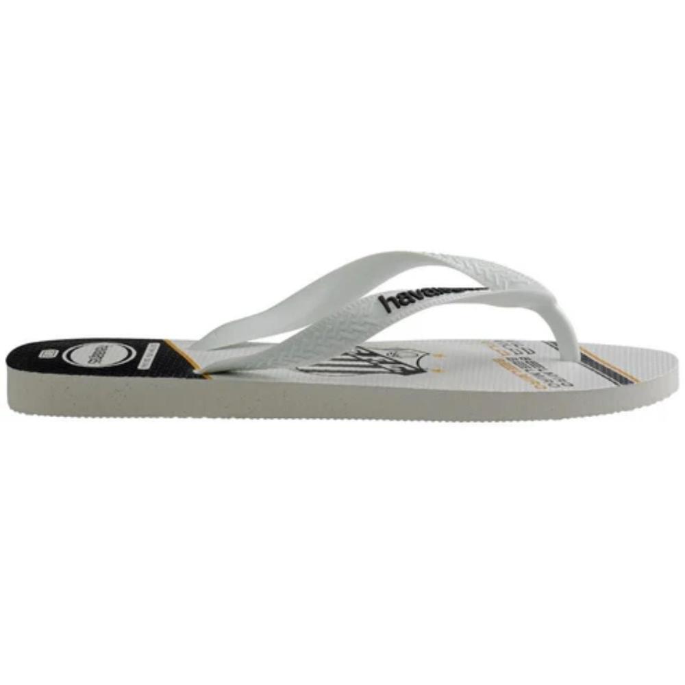 Chinelo Havaianas Top Times Santos Masculino - Branco e Preto - 3