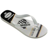 Chinelo Havaianas Top Times Santos Masculino - Branco e Preto - 2