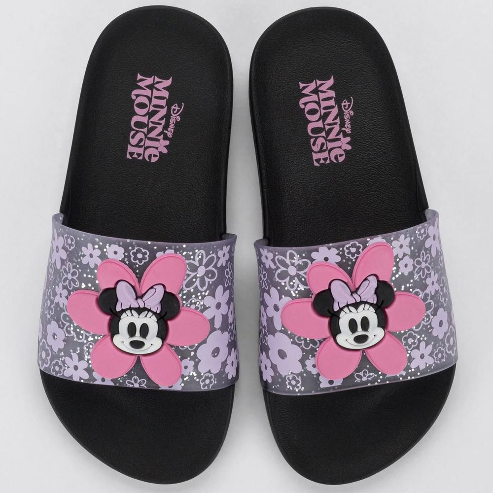 Chinelo Infantil Minnie Grendene Kids Menina - Preto e Rosa - 3