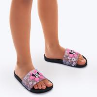 Chinelo Infantil Minnie Grendene Kids Menina - Preto e Rosa - 4
