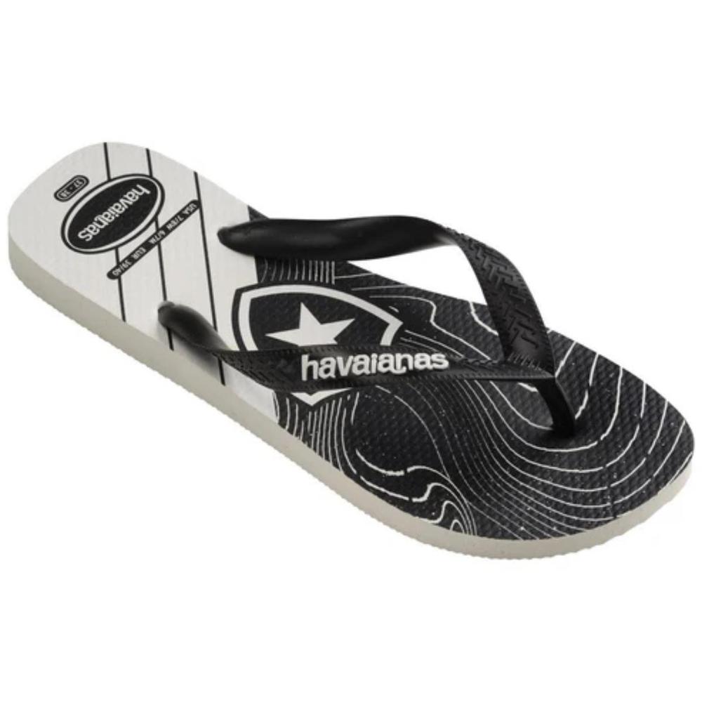 Chinelo Havaianas Top Times Botafogo Masculino - Preto e Branco - 2