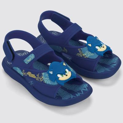 Sandália Sonic Rush Grendene Kids Menino - Marinho e Azul
