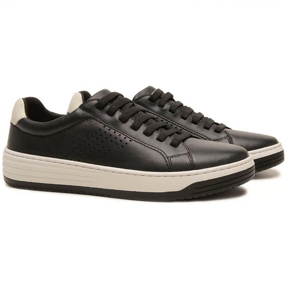 Sapatênis Couro Freeway Loud Masculino - Preto - 1