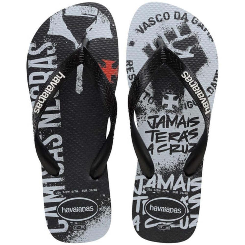 Chinelo Havaianas Top Times Vasco da Gama - Preto - 1
