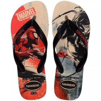 Chinelo Havaianas Top Marvel Classics - Bege e Vermelho