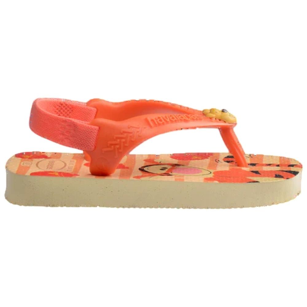 Chinelo Infantil Havaianas Baby Disney Classics - Bege e Laranja - 3