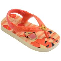Chinelo Infantil Havaianas Baby Disney Classics - Bege e Laranja - 2