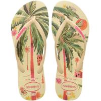 Chinelo Havaianas Slim Summer Bliss Feminino - Bege e Rosa - 1