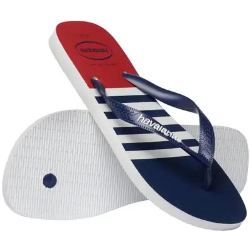 Chinelo Havaianas Top Nautical - Azul e Vermelho - 3