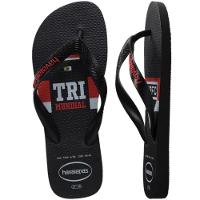 Chinelo Havaianas Top Times São Paulo Masculino - Preto e Vermelho - 5