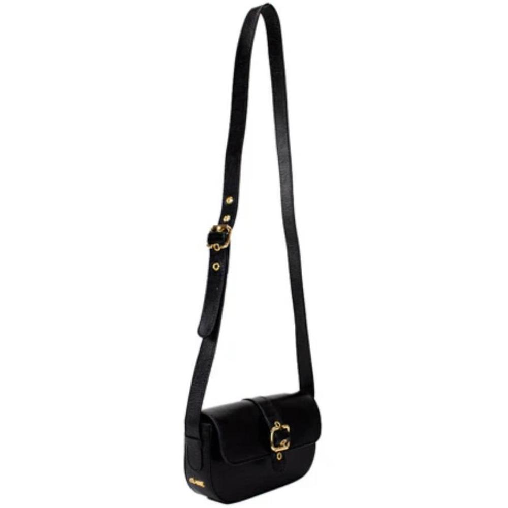 Bolsa Classe Couro Legítimo Bag Clara Feminina - Preto - 5