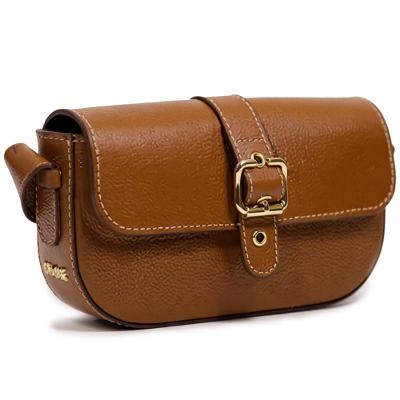 Bolsa Classe Couro Legítimo Bag Clara Feminina - Marrom