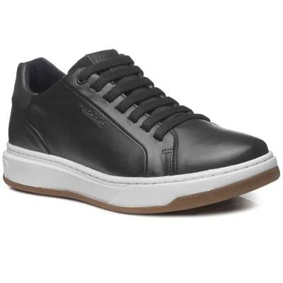 Tênis Couro Pegada Casual Masculino - Preto