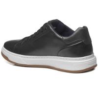 Tênis Couro Pegada Casual Masculino - Preto