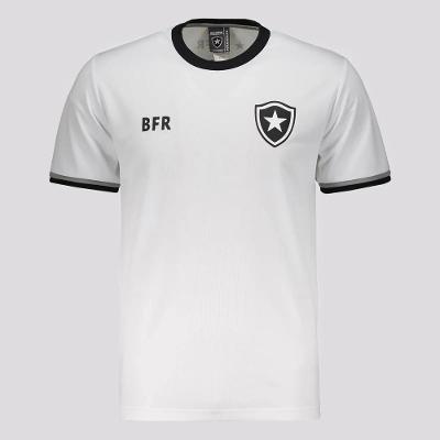 Camisa Botafogo Braziline Sensação Masculina - Branco e Preto