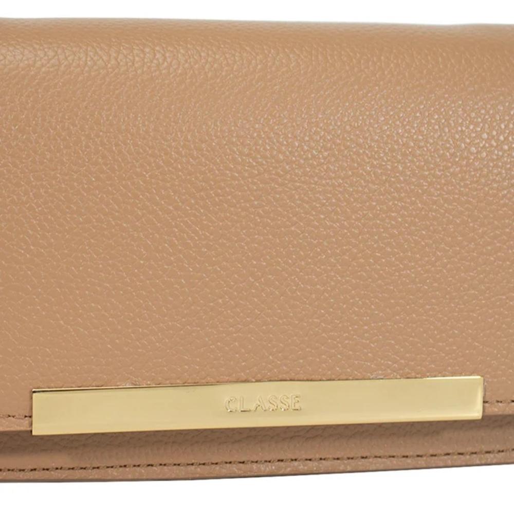 Bolsa Classe Couro Legítimo Bag Lore Feminina - Bege - 3