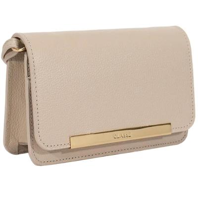 Bolsa Classe Couro Legítimo Bag Lore Feminina - Creme